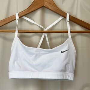Nike performance strappy Indy white gray reversible bra XS